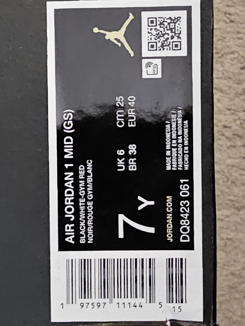 Air Jordan 1 Mid (GS) - Picture 9 of 9